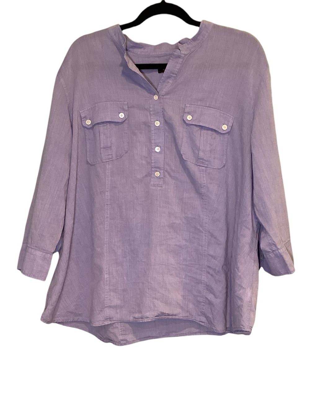 🍄 Talbots Lavender Pullover Tunic, Size 22W